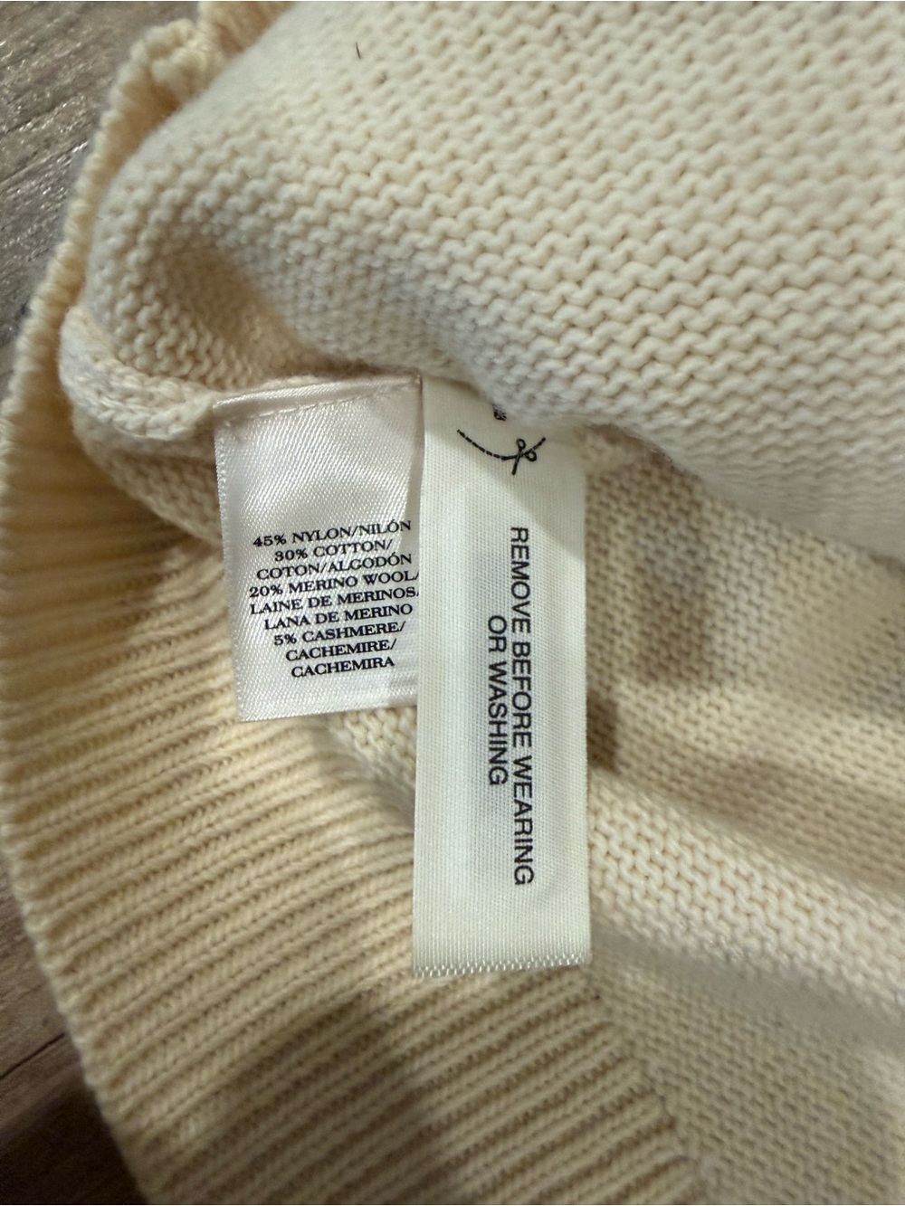Fair Isle Crewneck Sweater - Cream & Gray - Picture 5 of 6